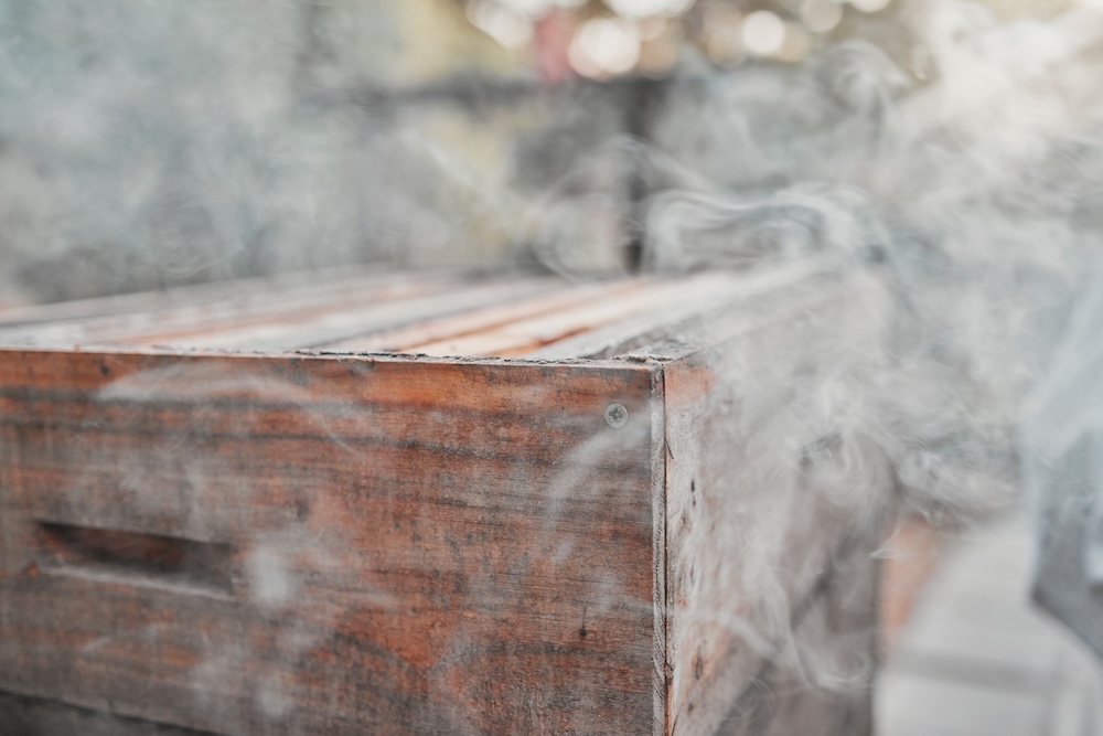 Smoke damage in the house